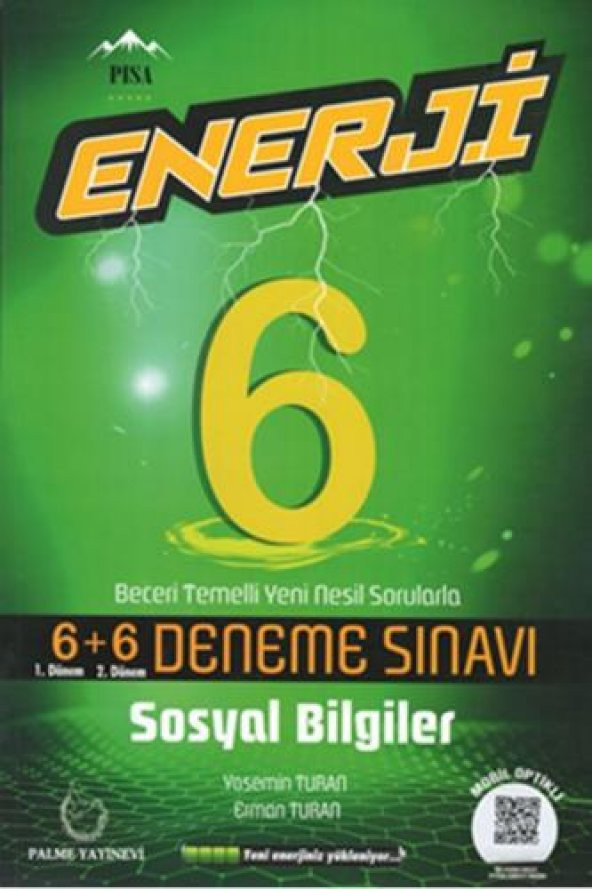 Palme 6.sınıf Enerji Sosyal Bilgiler 6+6 Deneme Sınavı *yeni*