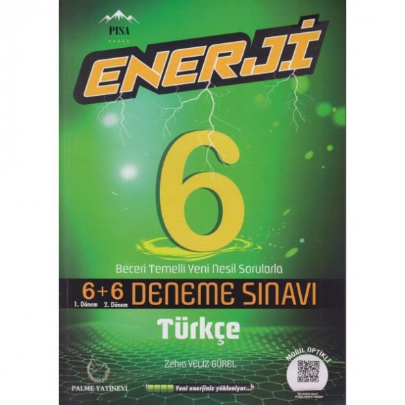 Palme 6.sınıf Enerji Türkçe 6+6 Deneme Sınavı
