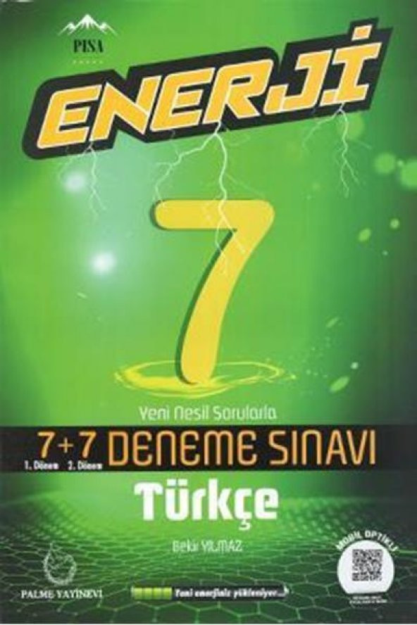 Palme 7.sınıf Enerji Türkçe 7+7 Deneme *yeni*