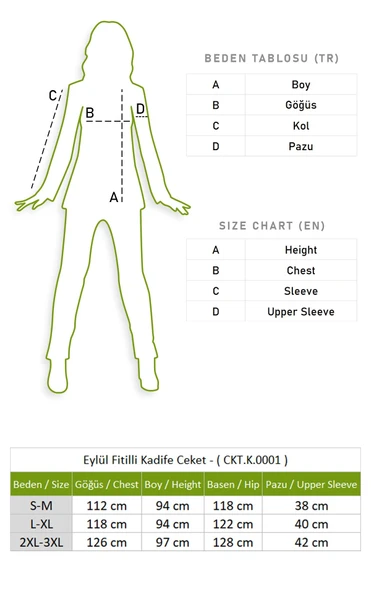 Eylül Fitilli Kadife Ceket Camel Cml 2XL-3XL Camel - 5