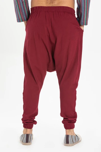 Özgür Şile Bezi Yazlık Şalvar Bordo Brd L/XL Bordo - 2