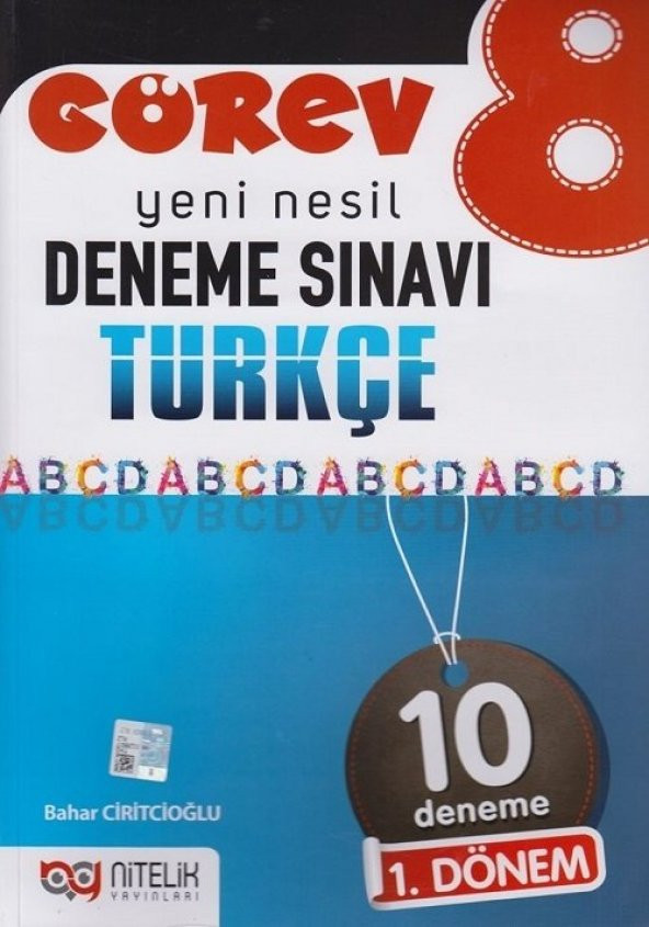 Nitelik 8.sınıf Görev Türkçe 10 Deneme Sınavı 1.dönem *yeni*
