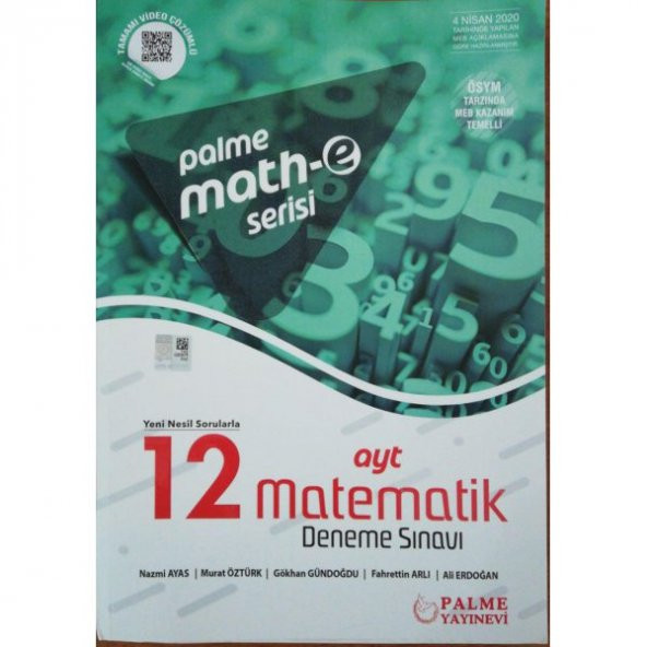 Palme Math-e Serisi Ayt Matematik 12 Deneme Sınavı