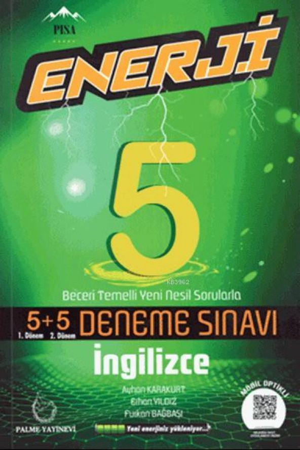 PALME 5.SINIF ENERJİ İNGİLİZCE 5+5 DENEME SINAVI