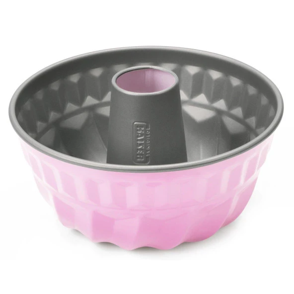 Kaiser Borulu Kek Kalıbı Pembe 22 Cm