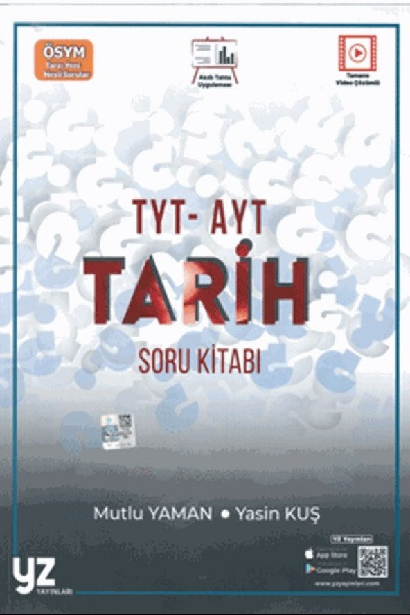 Yks Tyt Ayt Tarih Soru Kitabı YZ Yayınları