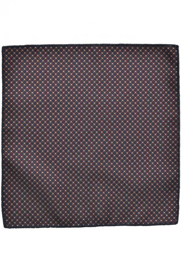 Brianze Kare Desen  Mendilli Kravat - Resim 4