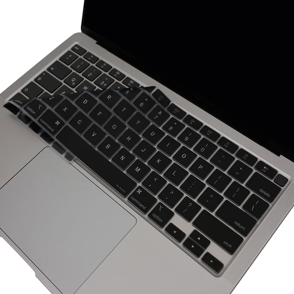 Macbook Air M1 13.3inç Klavye Koruyucu TouchID'li (US-ABD İngilizce) A2179 A2337 ile Uyumlu ürün görseli 1