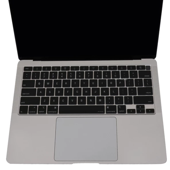 Macbook Air M1 13.3inç Klavye Koruyucu TouchID'li (US-ABD İngilizce) A2179 A2337 ile Uyumlu - 4