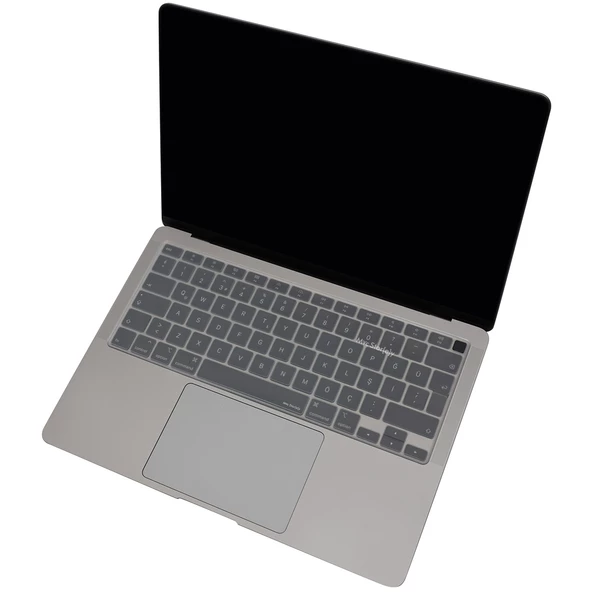 Macbook Air M1 13.3inç Klavye Koruyucu TouchID'li (US-ABD İngilizce) A2179 A2337 ile Uyumlu - 9