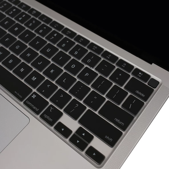 Macbook Air M1 13.3inç Klavye Koruyucu TouchID'li (US-ABD İngilizce) A2179 A2337 ile Uyumlu - 6