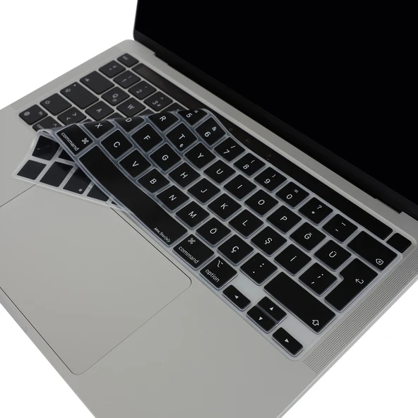 MacBook Pro 13 Klavye Koruyucu – A2251 A2289 A2338 M1-M2, A2141 Türkçe Q ISO Enter ürün görseli 1