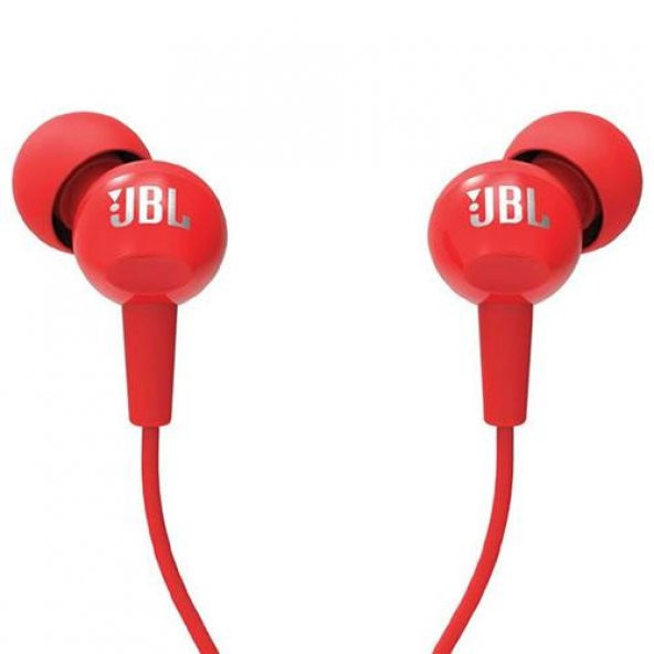 JBL C100SIURED Mikrofonlu Kulakiçi Kulaklık CT IE Kırmızı