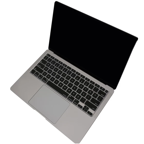 MacBook Air 13 Klavye Koruyucu A2337 A2179 Türkçe Baskılı US İngilizce Enter Ultra İnce Silikon - 8