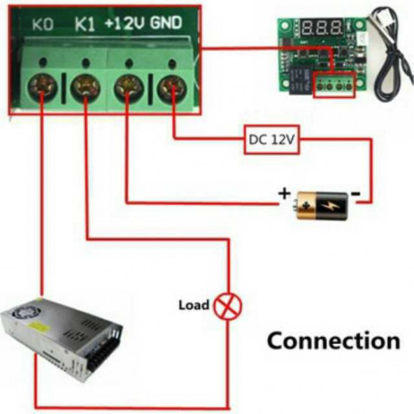 Dijital Termostat 12v w1209 Akvaryum Kuluçka Buzdolabı Arı Kovanı Termostatı - 4