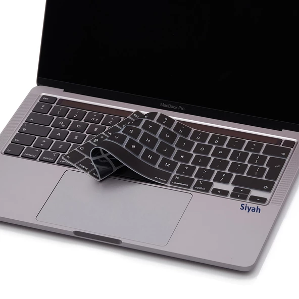 Macbook Pro Klavye Koruyucu 13inç M1-M2 (UK-EU İngilizce) Touchbarlı A2338 A2289 A2251 A2141 Uyumlu - 4
