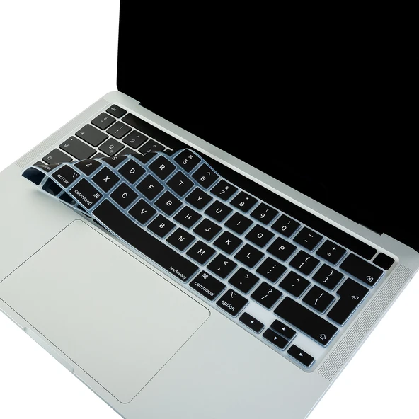 MacBook Pro Klavye Koruyucu UK İngilizce Ters L Enter İnce Silikon Touch Bar 13 M1-M2 ve 16 inç ürün görseli 1