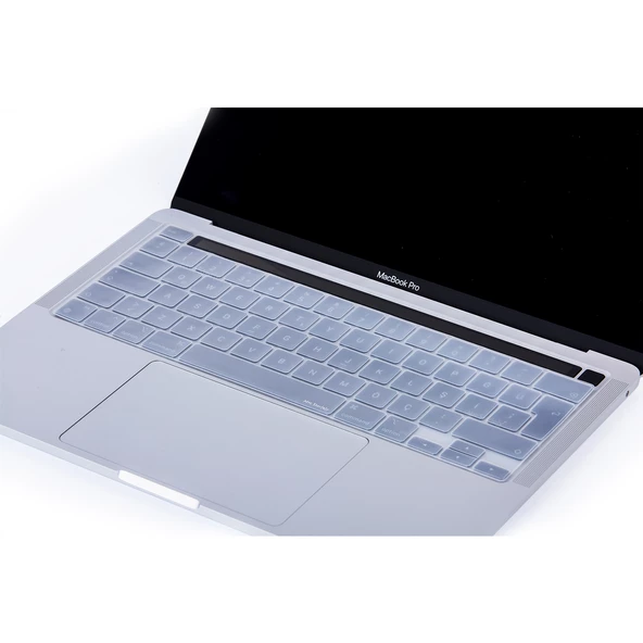 Macbook Pro Klavye Koruyucu 13inç M1-M2 (UK-EU İngilizce) Touchbarlı A2338 A2289 A2251 A2141 Uyumlu - 8