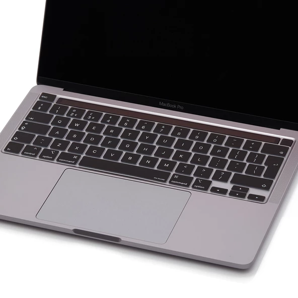 Macbook Pro Klavye Koruyucu 13inç M1-M2 (UK-EU İngilizce) Touchbarlı A2338 A2289 A2251 A2141 Uyumlu - 7