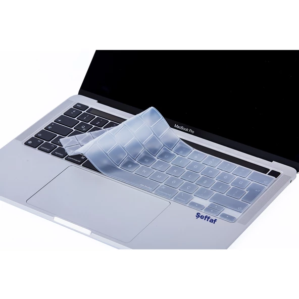 Macbook Pro Klavye Koruyucu 13inç M1-M2 (UK-EU İngilizce) Touchbarlı A2338 A2289 A2251 A2141 Uyumlu - 5
