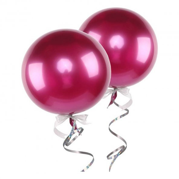 12" Krom Balon Fuşya