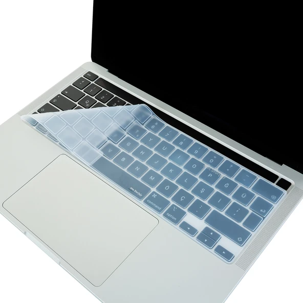 Macbook Pro Klavye Koruyucu M1-M2 13inç (US-ABD İngilizce) Touchbarlı A2338 A2289 A2251 A2141 Uyumlu - 4