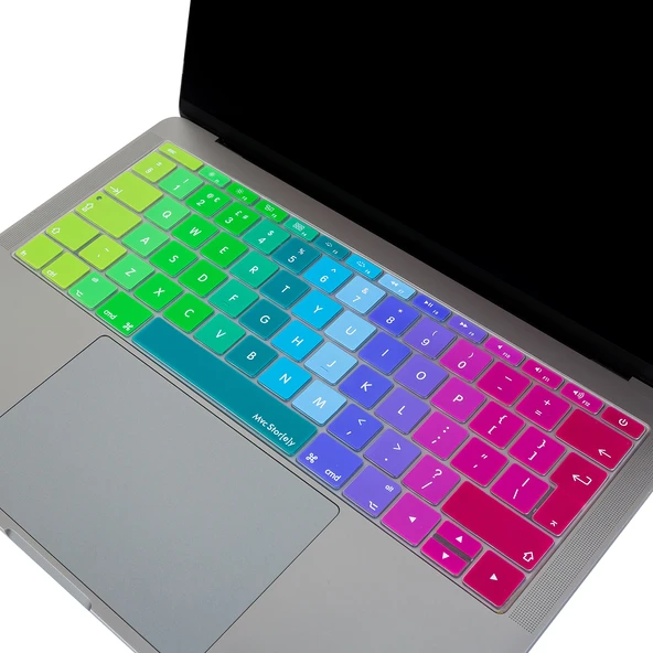 Macbook Pro Klavye Koruyucu (UK-EU İngilizce) 12inç A1534 - 13inç A1708 ile Uyumlu Dazzle - Resim 2
