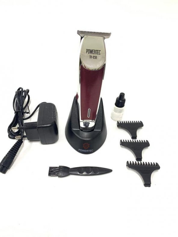 Powertec Tr- 658 Tıraş Makinesi Yeni Model T Bıçaklı( Ense - Faul - Sakal - Çizik ) - 2