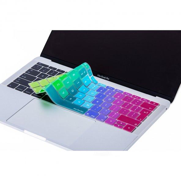 Laptop Macbook Pro Klavye Koruyucu (UK-EU İngilizce) A1534 A1708 ile Uyumlu Dazzle