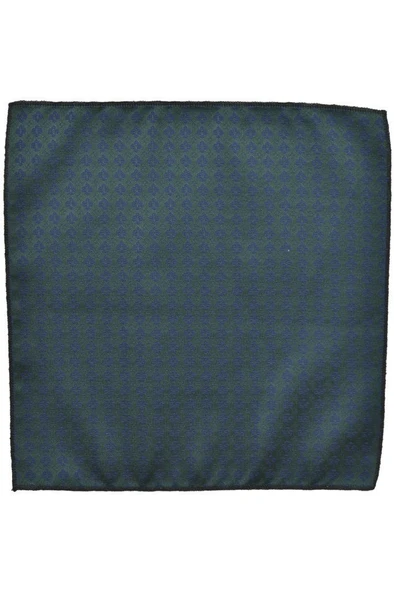 Brianze Çiçek Desen Yeşil Mendilli Kravat - Resim 4