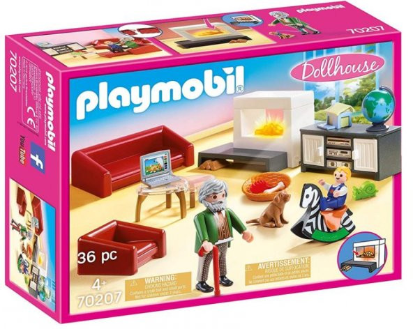 Playmobil 70207 Living room with fireplace