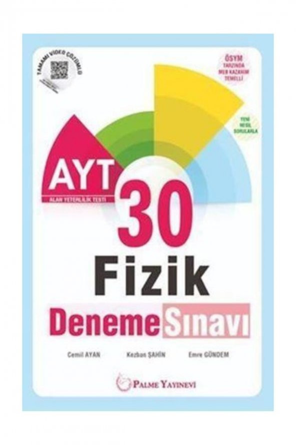 Palme Yks Ayt Fizik 30 Deneme Sınavı *yeni*