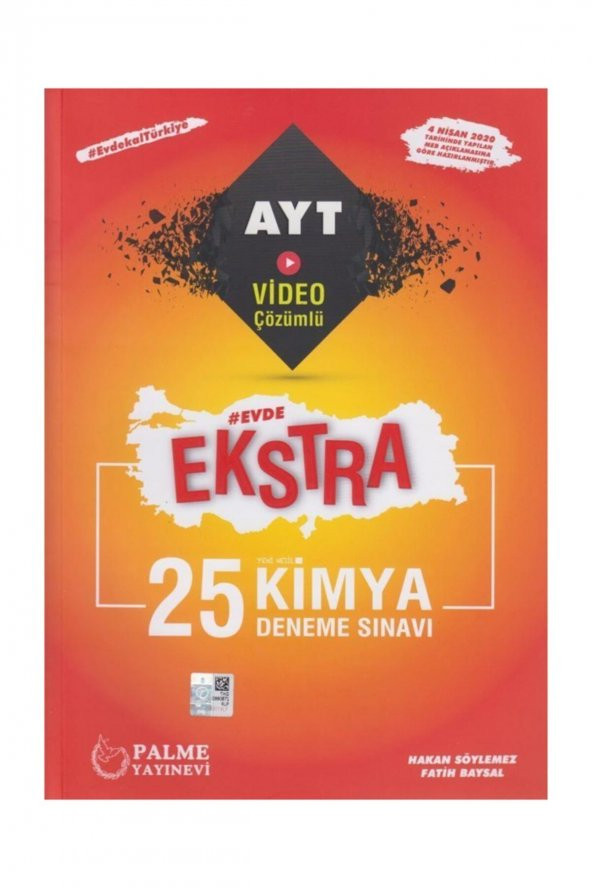 Palme Yks Ayt Ekstra Kimya 25 Deneme Sınavı *yeni*