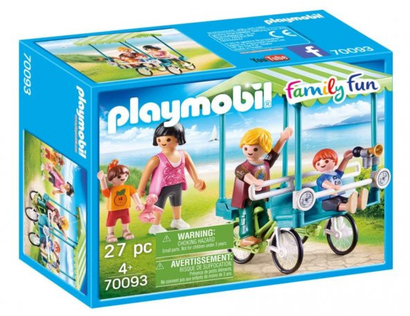 Playmobil 70093 Family Fun Familien-Fahrrad, bunt