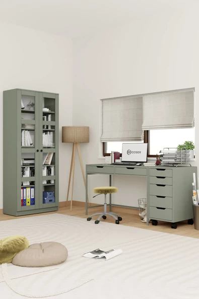 Midoser Çalışma Masası Seti - Yeşil - 4