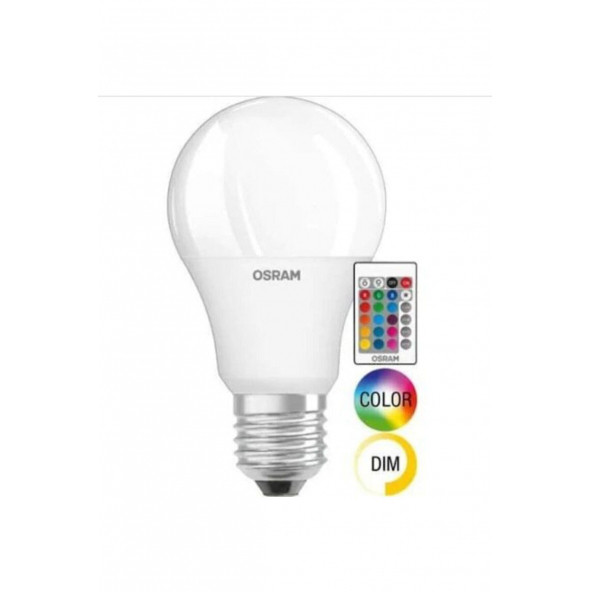 Osram Rgb 9w Uzaktan Kumandalı Renk Değiştiren Led Ampul Beyaz Işık