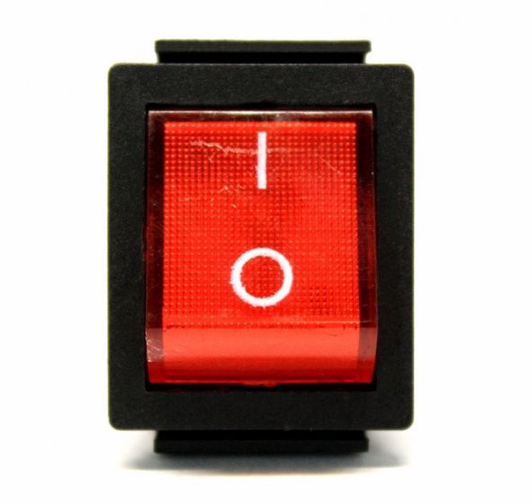 Kırmızı Anahtar Düğme Işıklı Büyük Boy 4pin ürün görseli