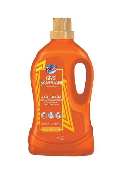 BINGO GİYSİ ŞAMPUANI CANLANDIRICI ETKİ  4L - 1