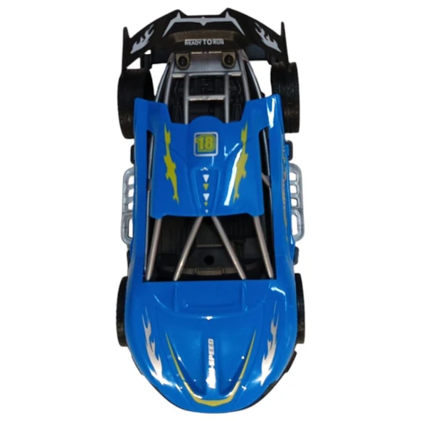 Sürtmeli Yarış Arabası - Mavi - Resim 4