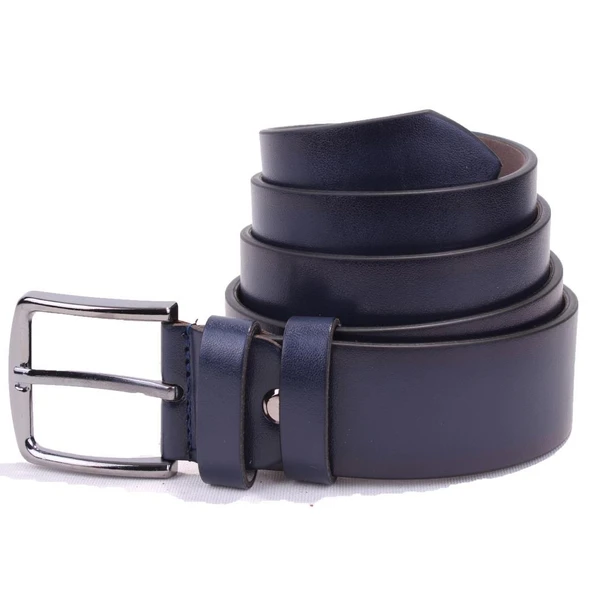 Dagoster DMK26-355 Lacivert 4 cm Suni Deri Erkek Kemer - 3