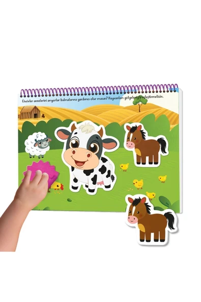 yükselen zeka  yükselen zeka 9-18 Ay Ilk Cırt Cırtlı - Keçeli Etkinlik Kitabım - Resim 2