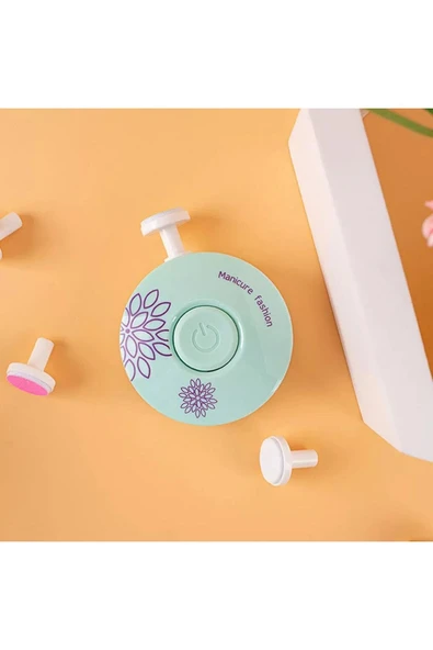 Beauty Loves Beauty Loves Yenidoğan Bebek Tırnak Törpüsü Pilli 6 Başlıklı Çocuk Tırnak Parlatıcı Tırnak Makası Manikür Seti - 7