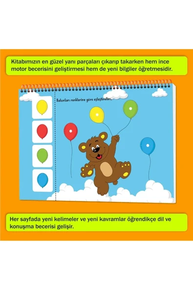 yükselen zeka  yükselen zeka 16-24 Ay Cırt Cırtlı Etkinlik Kitabım - 3
