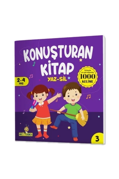 yükselen zeka  yükselen zeka Mucit Karınca Konuşturan Kitap Serisi Yaz-sil Kitaplar (TÜRKÇEDE EN ÇOK KULLANILAN 1000 KELİME) - 4