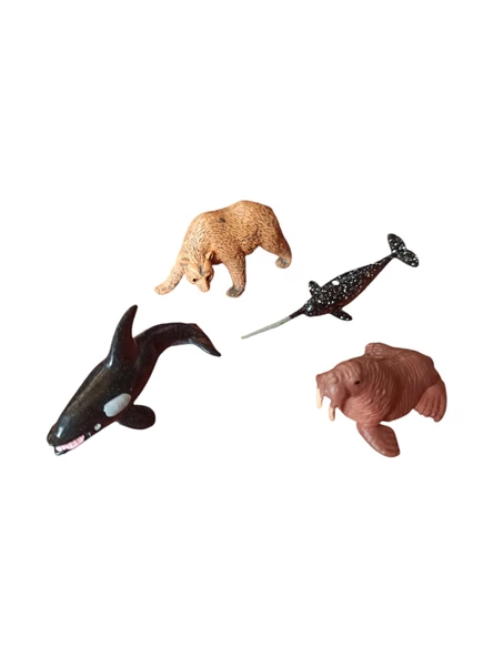 Buz Devrinin Minik Kahramanları Seni Bekliyor! Mini Boy 10 lu Kutup Hayvanları Seti - 4