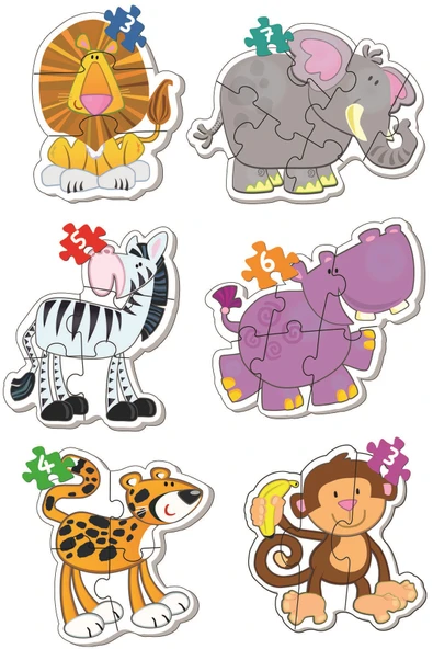 DIYTOY  DIYTOY Benim İlk Hayvanlar Puzzlem - 2
