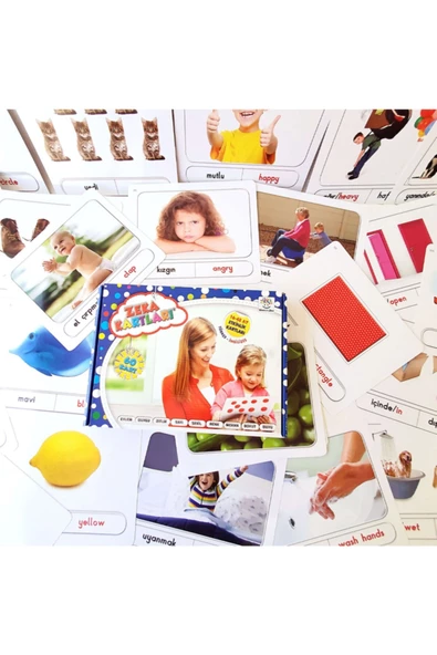 Yükselen Zeka Yayınları  Yükselen Zeka Yayınları 16-48 Ay Bebek Kavram Kartları - Konuşmayı Geliştiren Kartlar / 9786059874120 - 5