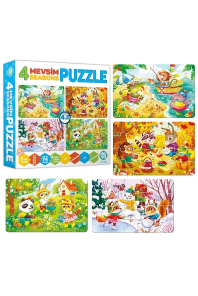 Circle Toys  Circle Toys 4 Mevsim Puzzle - 4