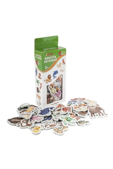 DIYTOY  DIYTOY Eğitici Manyetik Eğitim Seti 3'lü Sayılar Harfler Hayvanlar - 3