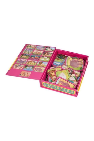 DIYTOY  DIYTOY 2-3 Parça Tamamlama Kartları Hayvanlar Puzzle Yapboz - 2